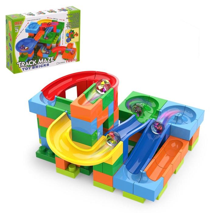 Конструктор блочный марблс «Турбошарики», 98 деталей Конструктор блочный марблс «Турбошарики», 98 деталей