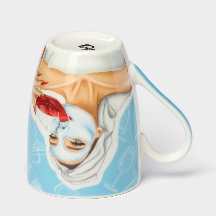 Кружка фарфоровая Доляна «Винишко», 350 мл Кружка фарфоровая Доляна «Винишко», 350 мл