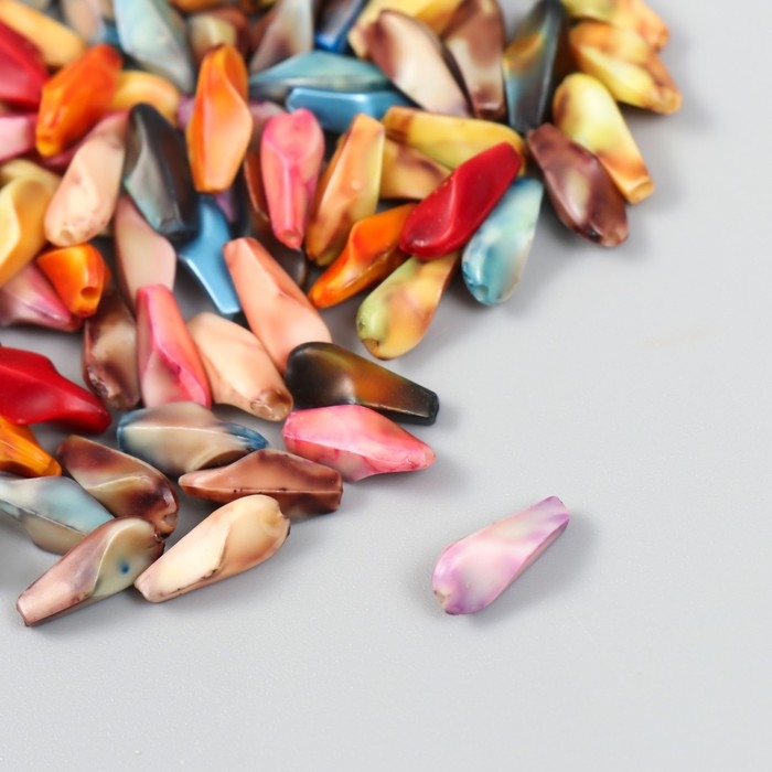 Бусины для творчества пластик под камень Бусины для творчества пластик под камень "Природная форма" набор 15 гр 0,5х0,5х1,3 см