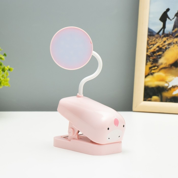 Настольная лампа на прищепке Настольная лампа на прищепке "Мультяши" LED 3Вт USB АКБ МИКС 5,7х10,5х25 см RISALUX