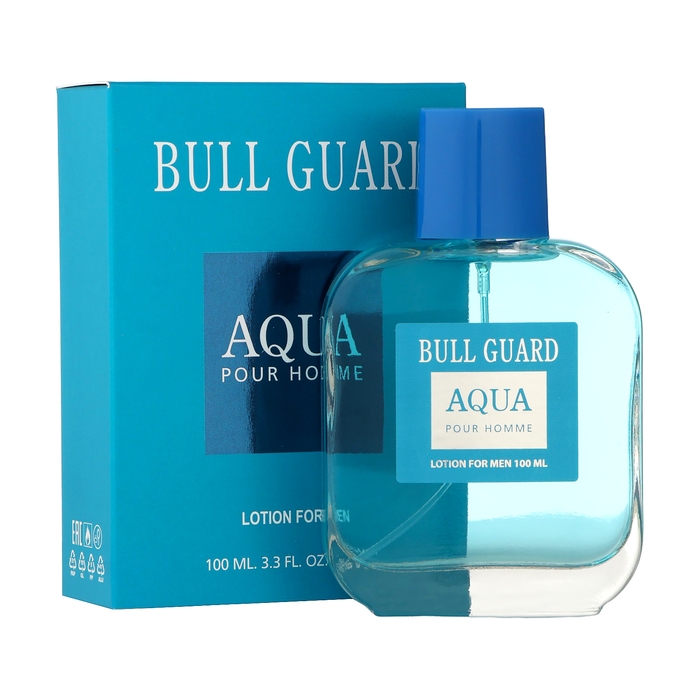 Лосьон одеколон после бритья  Лосьон одеколон после бритья "Bull Guard Aqua", по мотивам Bulgari Aqua, 100 мл