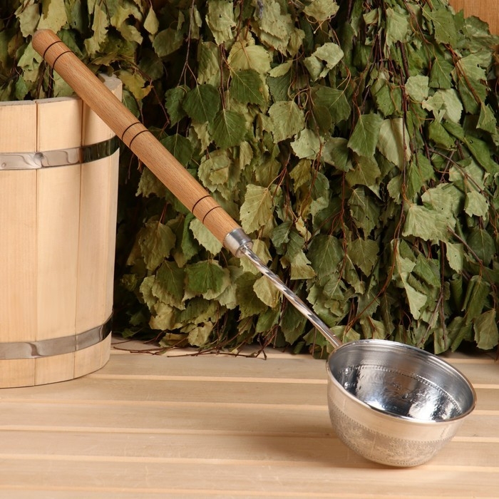 Черпак алюминиевый Черпак алюминиевый "Добрыня" 400 мл, 60 см