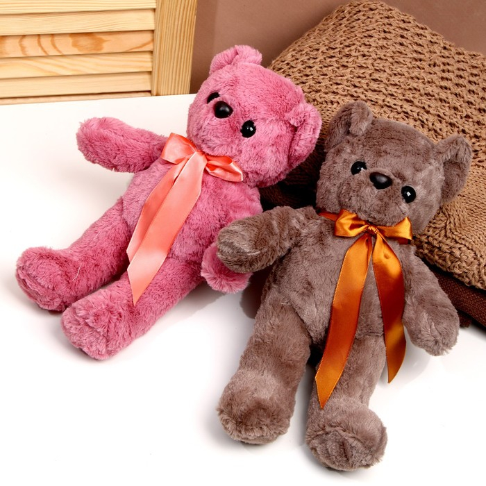 Мягкая игрушка «Мишутка с бантом», цвета МИКС