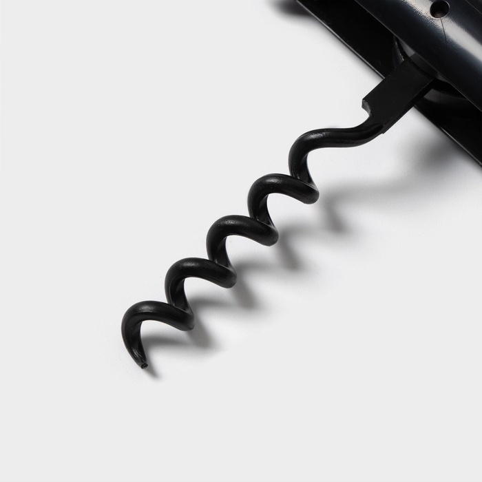 Штопор для вина Доляна «Бутылка», 12×2,5 см, цвет чёрный Штопор для вина Доляна «Бутылка», 12×2,5 см, цвет чёрный