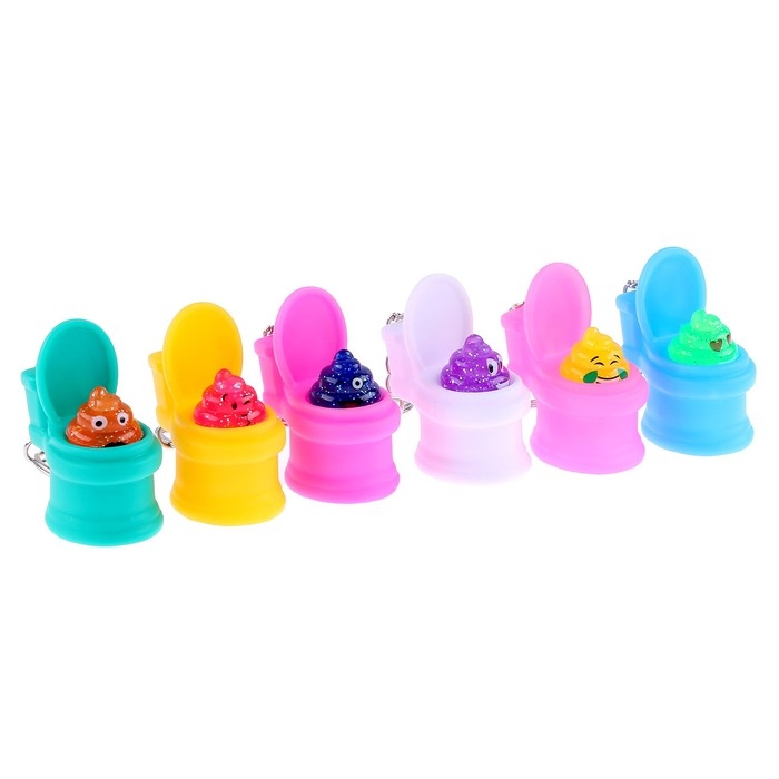 Мялка «Унитаз», цвета МИКС Мялка «Унитаз», цвета МИКС