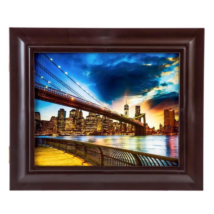 Ключница Ключница "Вечерний мегаполис" Венге 26х31х4,5 см