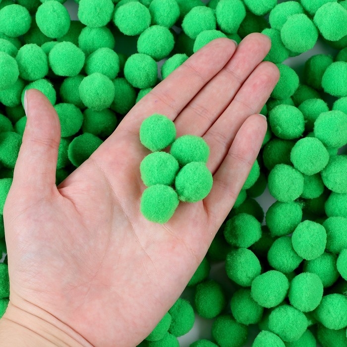 Набор деталей для декора &laquo;Бомбошки&raquo;, набор 1000 шт., размер 1 шт. &mdash; 2 см, цвет зелёный