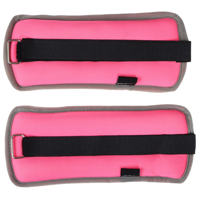 Утяжелители неопреновые ONLYTOP, 2 шт. х 0,5 кг, цвет розовый Утяжелители неопреновые ONLYTOP, 2 шт. х 0,5 кг, цвет розовый