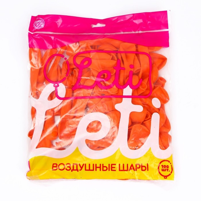 Шар латексный 5 Шар латексный 5", пастель, набор 100 шт., водные бомбочки,цвет оранжевый