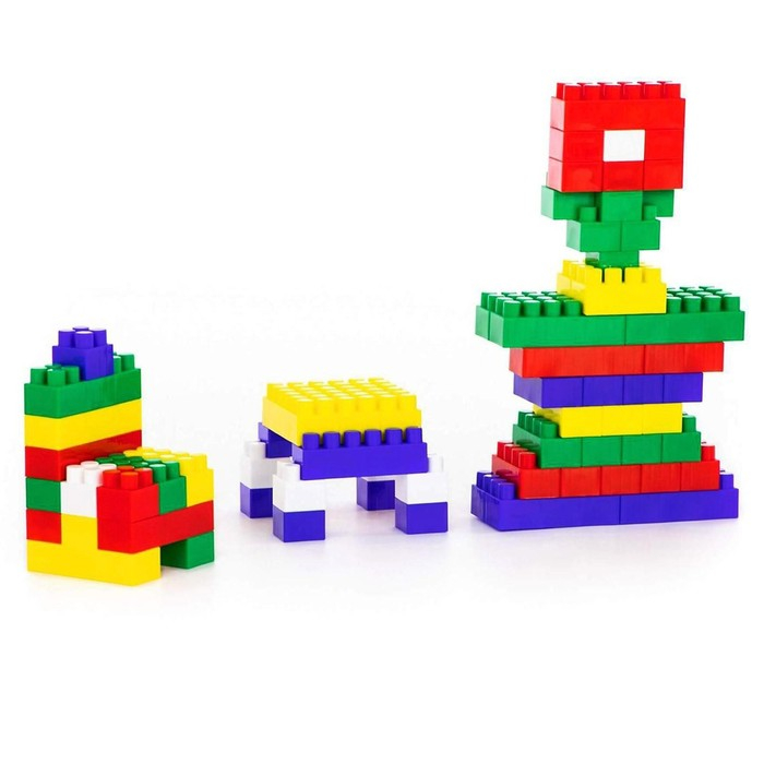 Конструктор средний, 72 элемента, МИКС Конструктор средний, 72 элемента, МИКС