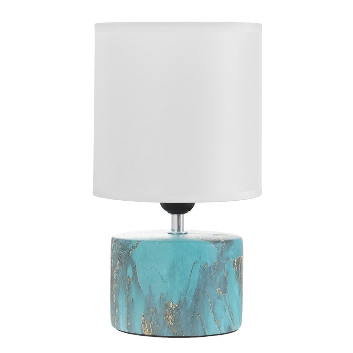 Настольная лампа Настольная лампа "Сафари К" Е27 40Вт лазурный 12,5х12,5х29 см RISALUX