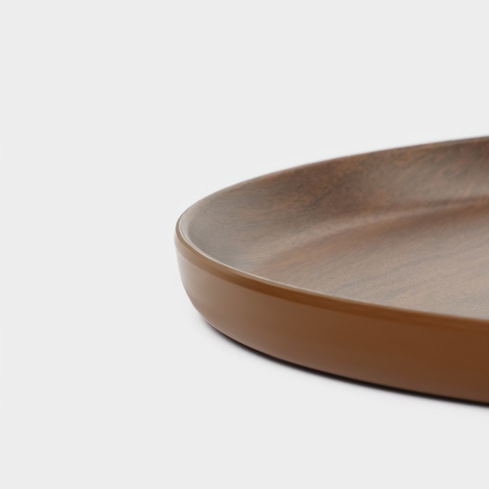 Блюдо «Натурэль», d=28 см, цвет коричневый Блюдо «Натурэль», d=28 см, цвет коричневый