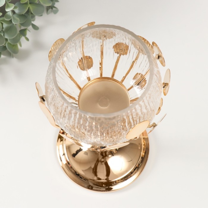 Подсвечник металл Подсвечник металл "Веста" d=5,5см 16х16х30 см