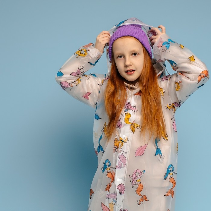 Дождевик детский «Милая русалочка» (125-155 см) Дождевик детский «Милая русалочка» (125-155 см)