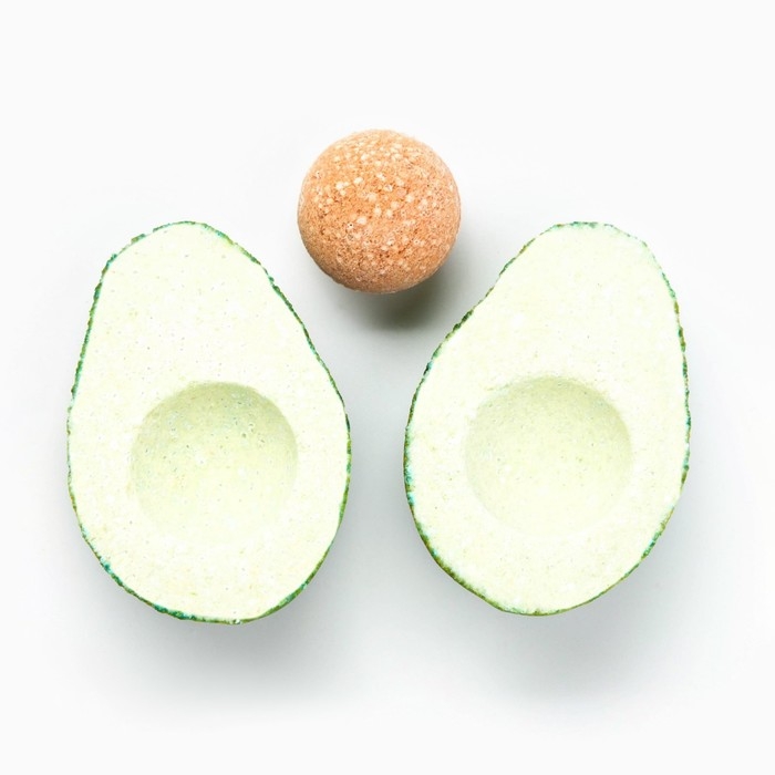 Бомбочка для ванны «Авокадо», 130 г, аромат мяты и яблока, BEAUTY FOOD