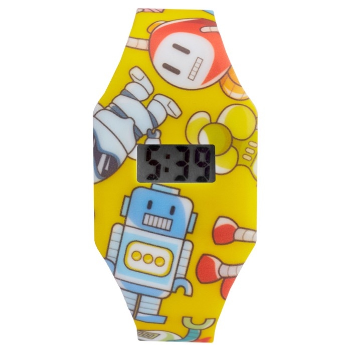 Часы наручные электронные, детские, Часы наручные электронные, детские, "Роботы", ремешок l-22.5 см