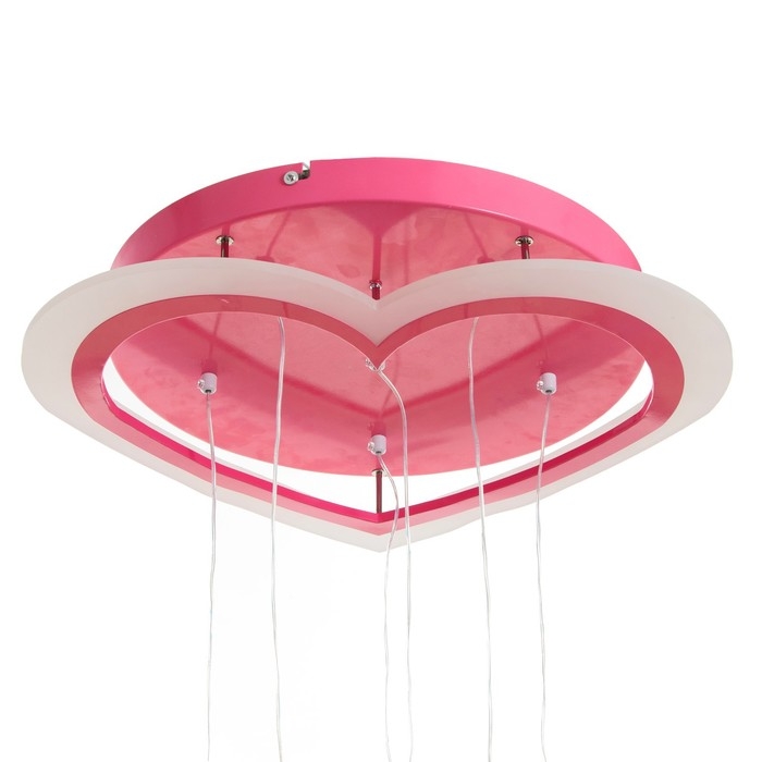 Люстра Люстра "Нежность" LED 51Вт 4000К розовый 50х50х30 см BayerLux