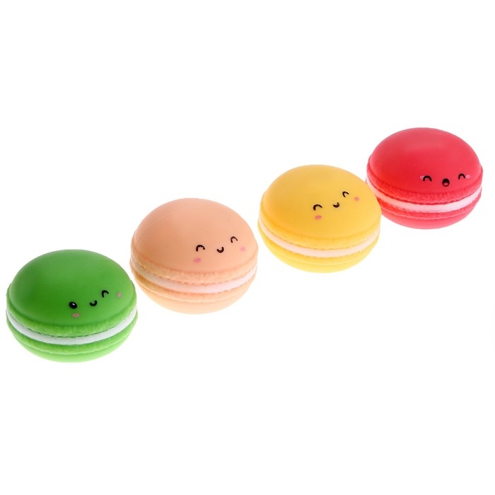 Мялка «Макарун» с пастой, цвета МИКС Мялка «Макарун» с пастой, цвета МИКС