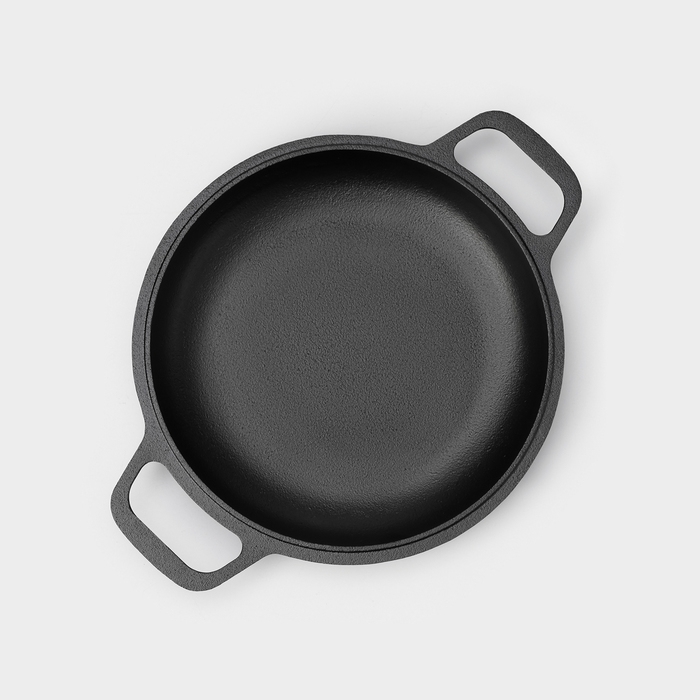 Сковорода-крышка чугунная Wild Kitchen, порционная, d=22 см, лопатка и губка в комплекте Сковорода-крышка чугунная Wild Kitchen, порционная, d=22 см, лопатка и губка в комплекте