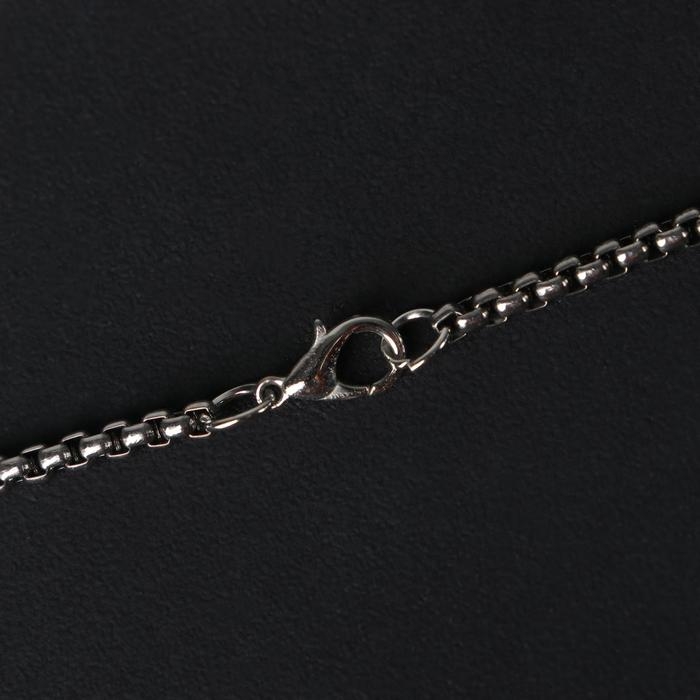 Кулон-амулет «Помпеи» Звезда Давида с оком, цвет чернёное серебро, 70 см