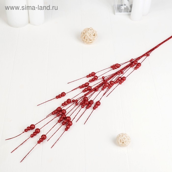 Декор блеск "Три шарика" 130 см, микс