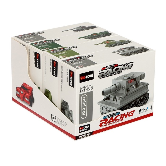 Конструктор &laquo;Армия. Танчики&raquo;, 4 вида, цвет МИКС