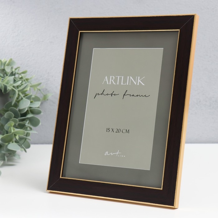 Фоторамка пластик Фоторамка пластик "Adele" 15x20 см, коричневый