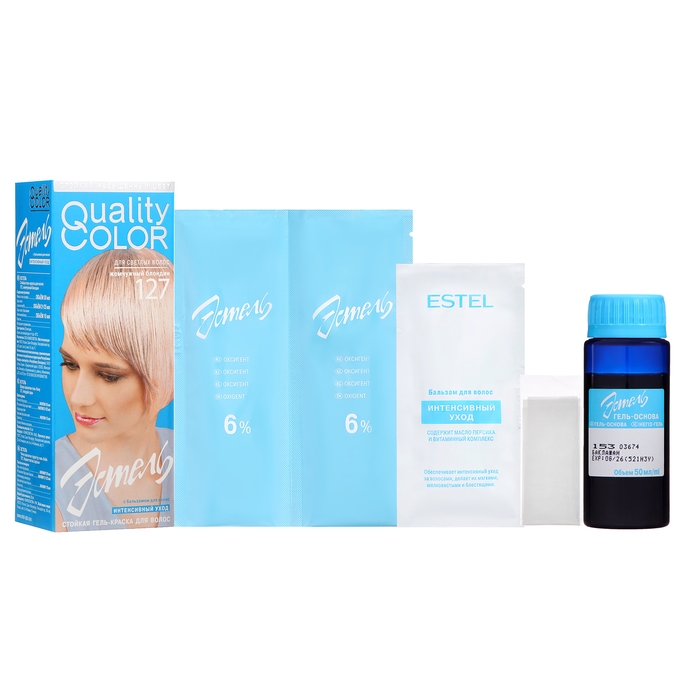 Гель-краска Estel тон № 127, жемчужный блондин Гель-краска Estel тон № 127, жемчужный блондин