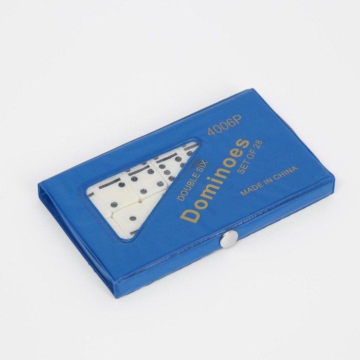 Домино Домино "Форкас", 9 х 15 см, костяшка 4 х 2 см, синее