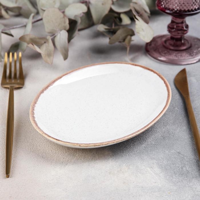 Блюдо овальное Beige, 18×14 см, цвет бежевый Блюдо овальное Beige, 18×14 см, цвет бежевый