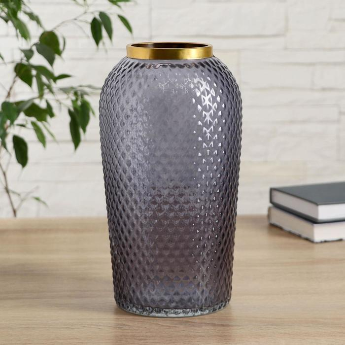 Ваза Ваза "Киркинес" черника Глория d-8,5см h-26х13 см