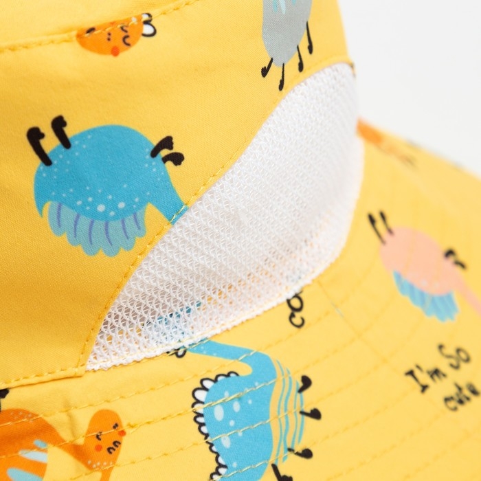Панама детская MINAKU Панама детская MINAKU "Дино", цв, желтый, р-р 54
