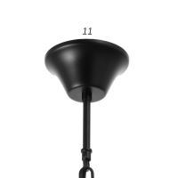 Люстра 1358/3 E27 40Вт черный 47х47х95 см BayerLux