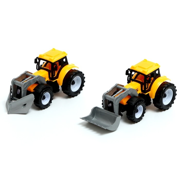 Грузовик инерционный &laquo;Автовоз&raquo;, с 2 тракторами, цвет МИКС