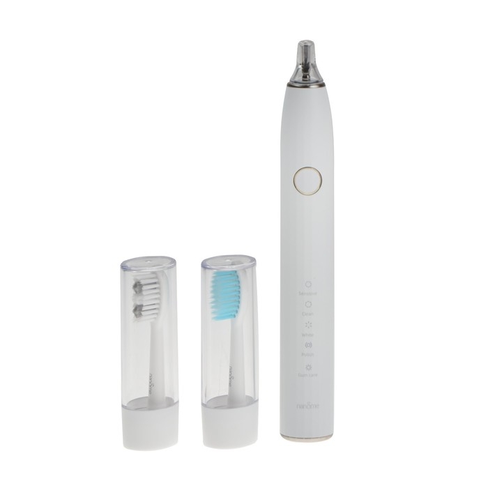 Электрическая зубная щетка Nandme NX8000, 5 режимов, АКБ, 2900 мАч, 2 насадки, белая Электрическая зубная щетка Nandme NX8000, 5 режимов, АКБ, 2900 мАч, 2 насадки, белая