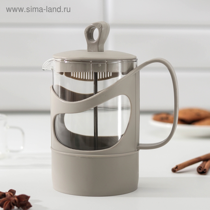 Френч-пресс «Арабика», 660 мл, цвет серый Френч-пресс «Арабика», 660 мл, цвет серый