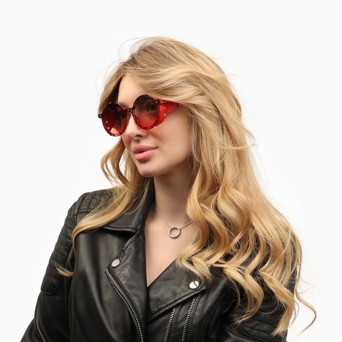 Очки солнцезащитные, uv 400, кожаные шторки, дужка 14.7 см, ширина 14.4 см, линза 7 х 5.5 см Очки солнцезащитные, uv 400, кожаные шторки, дужка 14.7 см, ширина 14.4 см, линза 7 х 5.5 см