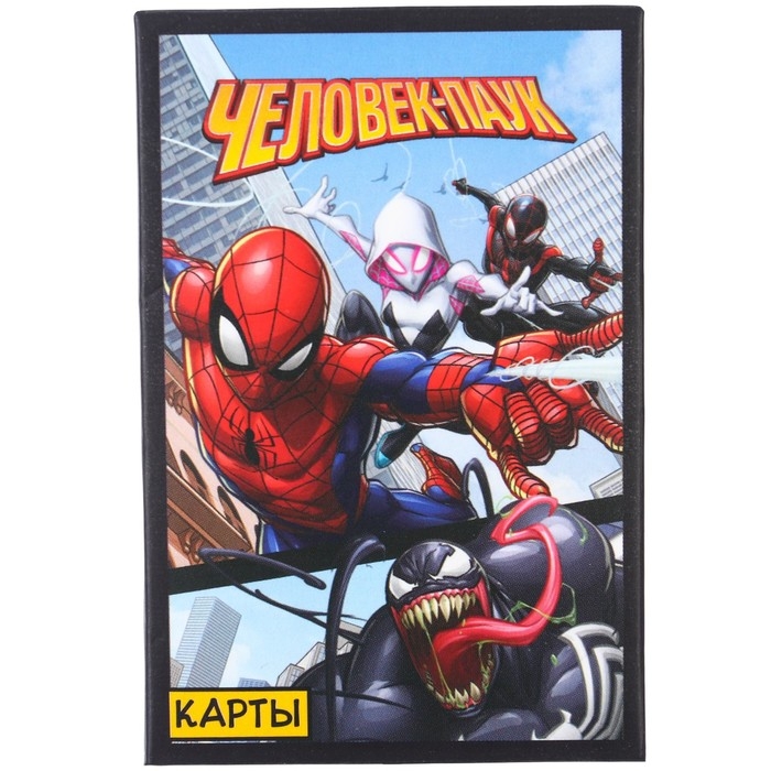 Карты игральные  Карты игральные "Комикс" Человек-паук, Марвел