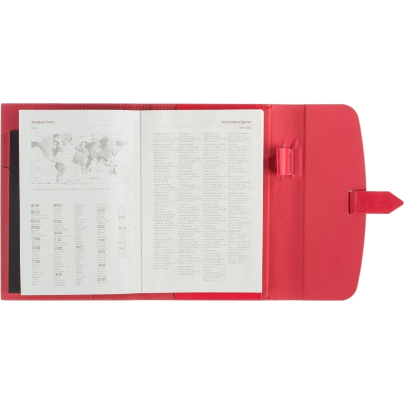 Ежедневник недатированныйА5 Senate красный 272 стр. 3-213/01