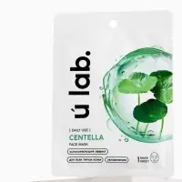 Маска для лица тканевая с экстрактом центеллы азиатской, успокаивающая, ULAB