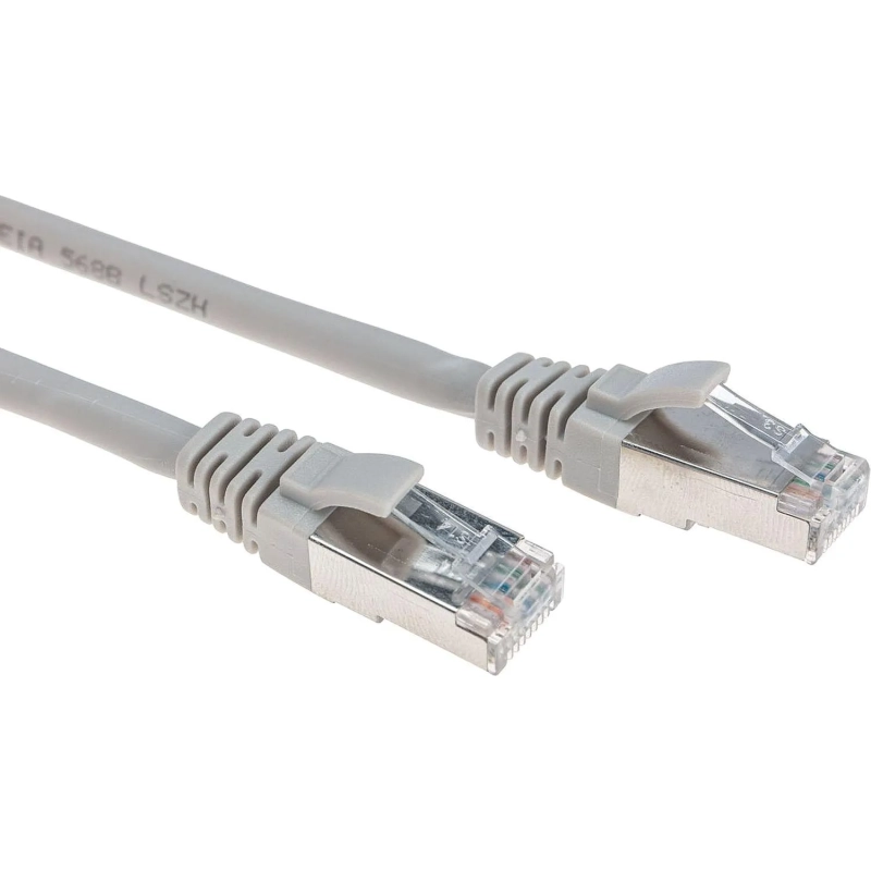 Патч-корд REXANT (02-0110-1) F/UTP, CAT 5e, 26AWG, LSZH, серый, 1м