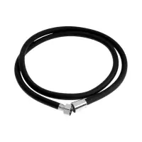 Душевой шланг ZEIN Z09PB, 150 см, антиперекручивание, латунные гайки, черный, Имп/Имп