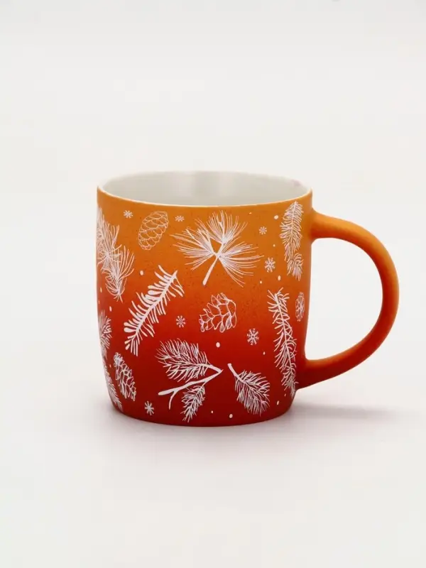 Кружка новогодняя керамическая &laquo;Зимний лес&raquo;, 320 мл