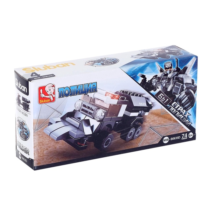 Конструктор Конструктор "Страж полиции", 74 детали