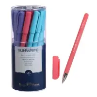 Ручка шариковая BrunoVisconti. SlimWrite. JOY, синий стержень, узел 0.5 мм, матовый корпус, МИКС