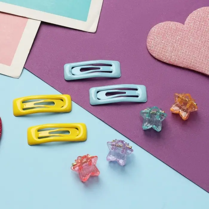 Набор для волос Набор для волос "Маленькая звездочка" (4 невидимки,4 крабика) жёлто-синий