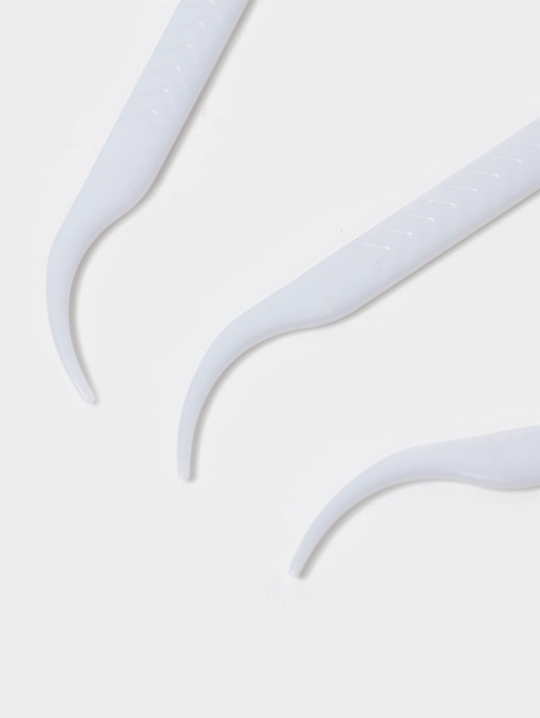 Зубочистки с зубной нитью, набор 100 шт., пластик, шелковина, белые Зубочистки с зубной нитью, набор 100 шт., пластик, шелковина, белые