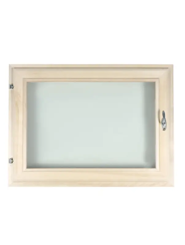 Окно, 60×80см, однокамерный стеклопакет, осина Окно, 60×80см, однокамерный стеклопакет, осина