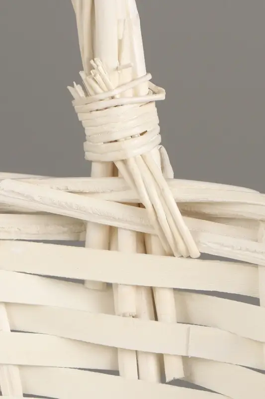 Корзина плетёная для хранения, ива, белая, набор 3 шт.