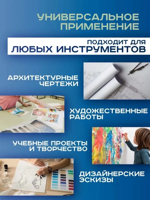 Набор ватманов чертёжных А3, 100 листов, 200 г/м&sup2;, ГОЗНАК